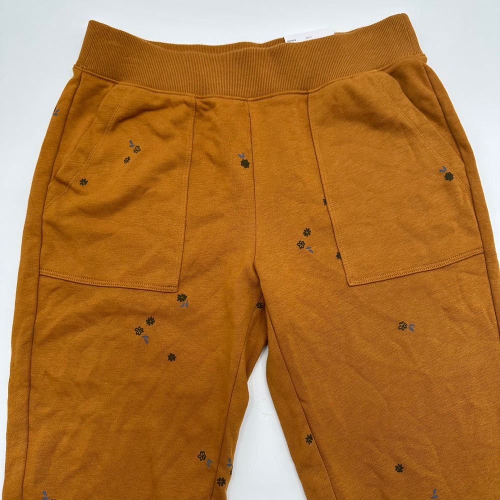 Sonoma Goods For Life Women Small S Gold Floral Mid Rise Jogger Pants WS13J301RP